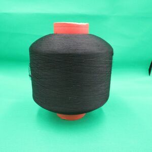 Unbranded Black Elastic Thread Large Cone 2.45 LBS Thousands of Yards NOS
